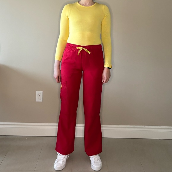 WONDERWINK SCRUB XS SET FOUR-STRETCH RED - Picture 4 of 12